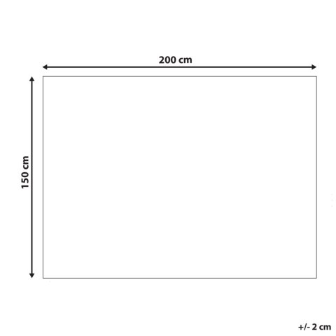 Narzuta na łóżko bawełniana 150 x 200 cm beżowa CHAGYL