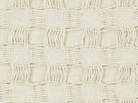 Narzuta na łóżko bawełniana 150 x 200 cm biała BERE