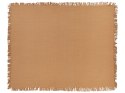 Narzuta na łóżko bawełniana 150 x 200 cm brązowa YERBENT Lumarko!