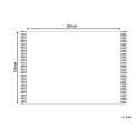 Narzuta na łóżko bawełniana 150 x 200 cm szara BERE Lumarko!