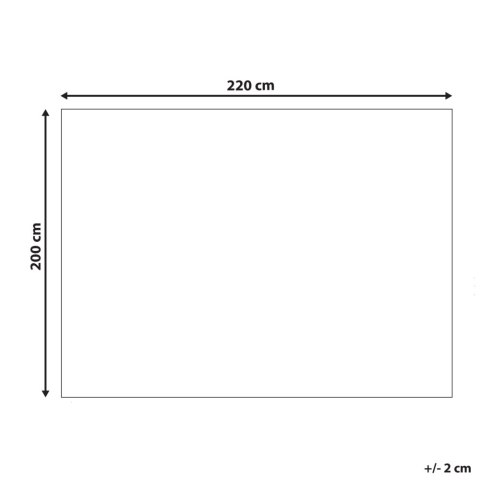 Narzuta na łóżko bawełniana 200 x 220 cm jasnobeżowa CHAGYL
