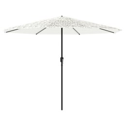 Parasol ogrodowy na stalowym słupku, biały, 388x388x248 cm Lumarko!