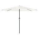 Parasol ogrodowy na stalowym słupku, biały, 388x388x248 cm Lumarko!