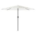 Parasol ogrodowy na stalowym słupku, biały, 388x388x248 cm Lumarko!