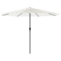 Parasol ogrodowy na stalowym słupku, biały, 388x388x248 cm Lumarko!