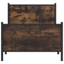 Rama łóżka z wezgłowiem i zanóżkiem, przydymiony dąb 80x200 cm Lumarko!