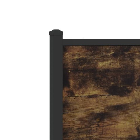 Rama łóżka z wezgłowiem i zanóżkiem, przydymiony dąb 80x200 cm Lumarko!