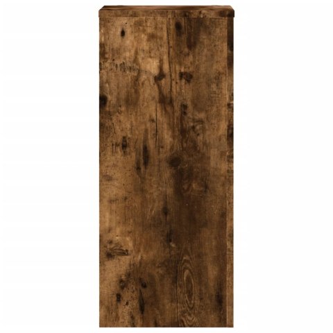 VidaXL Podstawki pod doniczki, 2 szt., przydymiony dąb, 30x30x70 cm