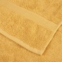 Ręczniki premium, 2 szt., złote, 100x200 cm, bawełna 100% Lumarko!