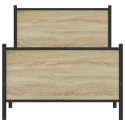 Metalowa rama łóżka z wezgłowiem i zanóżkiem 80x200 cm Lumarko!