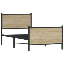 Metalowa rama łóżka z wezgłowiem i zanóżkiem 90x200 cm Lumarko!