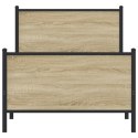 Metalowa rama łóżka z wezgłowiem i zanóżkiem 90x200 cm Lumarko!