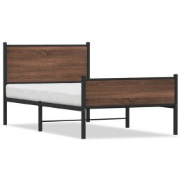 Metalowa rama łóżka z wezgłowiem i zanóżkiem 100x200 cm Lumarko!