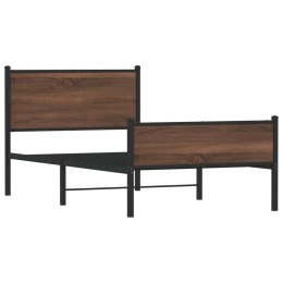 Metalowa rama łóżka z wezgłowiem i zanóżkiem 100x200 cm Lumarko!