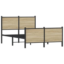 Metalowa rama łóżka z wezgłowiem i zanóżkiem 120x190 cm Lumarko!