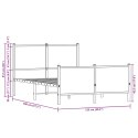 Metalowa rama łóżka z wezgłowiem i zanóżkiem 120x190 cm Lumarko!