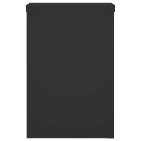 Podstawki pod doniczki, 2 szt., czarne, 20x20x30 cm Lumarko!