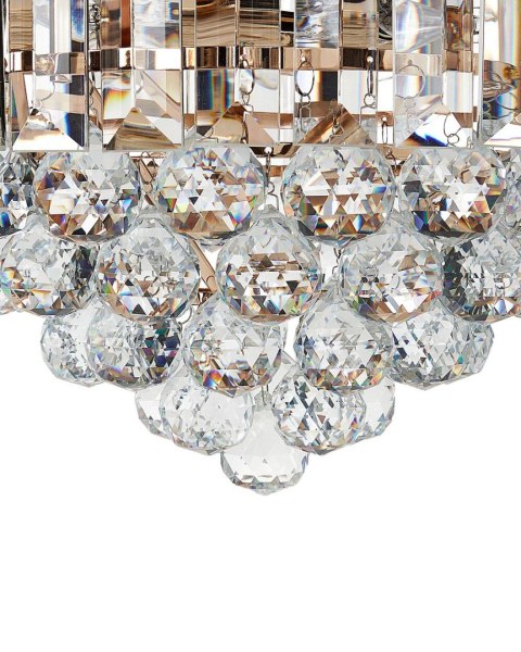 Żyrandol kryształowy ⌀ 40 cm złoty ACHEIRO