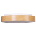Lampa sufitowa LED ze ściemniaczem metalowa jasne drewno BRAGOTO