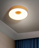 Lampa sufitowa LED ze ściemniaczem metalowa jasne drewno BRAGOTO
