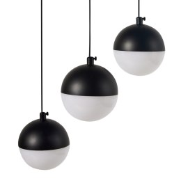 Lampa wisząca LED metalowa 3-punktowa czarna ANKOBRA Lumarko!