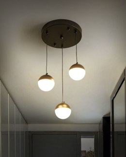 Lampa wisząca LED metalowa 3-punktowa czarna ANKOBRA Lumarko!