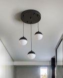 Lampa wisząca LED metalowa 3-punktowa czarna ANKOBRA Lumarko!