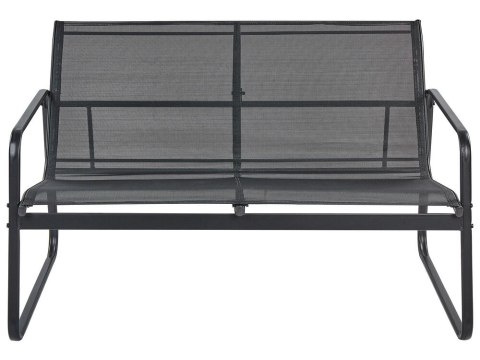 Duży zestaw wypoczynkowy dla 4 osób Stal Czarny BARREA