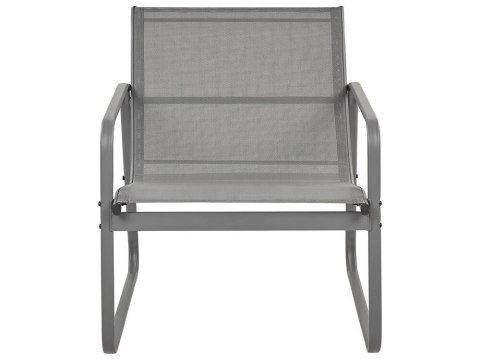 Duży zestaw wypoczynkowy dla 4 osób Stal Szary BARREA