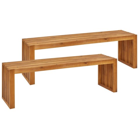 Ławka ogrodowa Drewno 150 cm Jasne drewno SULZANO