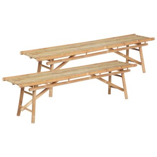 Ławka ogrodowa Drewno 180 cm Jasne drewno TINDARI