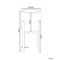 Doniczka na stojaku 30 x 30 x 59 cm szara PINSAPO
