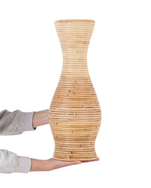 Rattan Wazon dekoracyjny 50 cm Naturalny TRINISA
