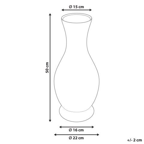 Rattan Wazon dekoracyjny 50 cm Naturalny TRINISA
