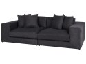 Sofa 3-osobowa czarna GLORVIKA II Lumarko!