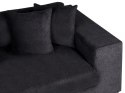 Sofa 3-osobowa czarna GLORVIKA II Lumarko!