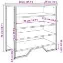 Szafka na buty, dąb sonoma, 80x38x78cm, materiał drewnopochodny Lumarko!