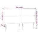 Zagłówek do łóżka z LED, różowy, 160x5x118/128 cm, aksamit Lumarko!
