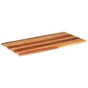 VidaXL Blat stołu, 120x60x(2,5-2,7) cm, lite drewno akacjowe