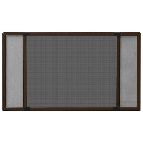 Rozsuwana moskitiera okienna, brązowa, (75-143)x50 cm Lumarko!