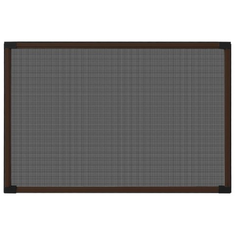 Rozsuwana moskitiera okienna, brązowa, (75-143)x50 cm Lumarko!