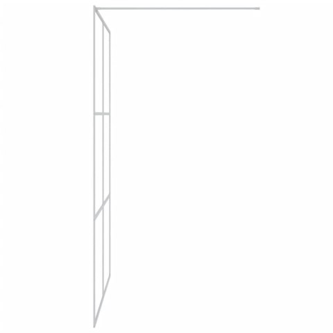 Ścianka prysznicowa srebrna, 140x195 cm przezroczyste szkło ESG Lumarko!