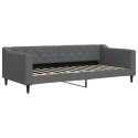 Sofa rozsuwana z materacami, ciemnoszara, 90x200 cm, tkanina Lumarko!