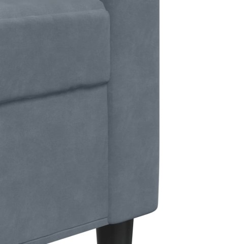 Sofa 3-osobowa, ciemnoszara, 210 cm, obita aksamitem Lumarko!