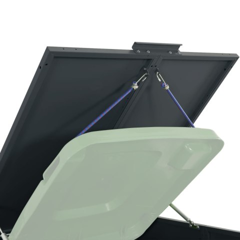 Obudowa na 2 kosze na śmieci, antracytowa, 138x79x117 cm Lumarko!