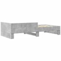 Rama łóżka, szarość betonu, 100x200 cm, materiał drewnopochodny Lumarko!