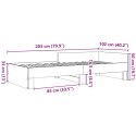 Rama łóżka, szarość betonu, 100x200 cm, materiał drewnopochodny Lumarko!
