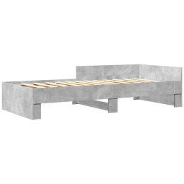 Rama łóżka, szarość betonu, 75x190 cm, materiał drewnopochodny Lumarko!
