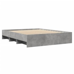 Rama łóżka, szarość betonu, 150x200 cm, materiał drewnopochodny Lumarko!