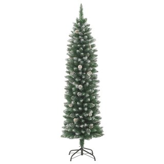 Sztuczna, wąska choinka ze stojakiem, 240 cm, PVC Lumarko!